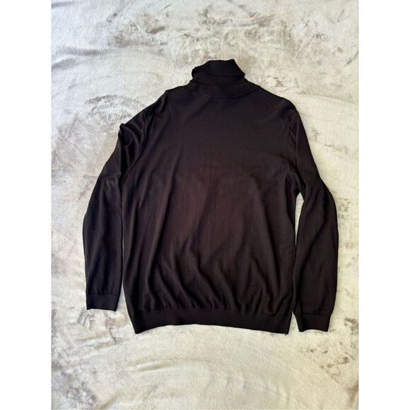 Boss Men’s Solid Black Knit Turtleneck Long Sleeve Pullover Sweater Size 3XL - Picture 8 of 8